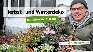 Wunderschöner Pflanzkorb für Herbst und Winter [upl. by Yeniffit720]