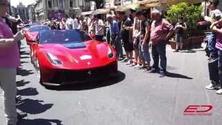 Ferrari F12 TRS at Ferrari Cavalcade 2014 [upl. by Culley]