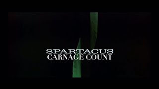 Spartacus 1960 Carnage Count [upl. by Brana797]