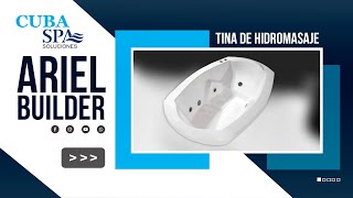 TINA DE HIDROMASAJE ARIEL BUILDER DE 170 X 105  CUBA SPA SOLUCIONES 2023 [upl. by Etakyram]