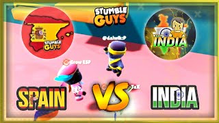 🇮🇳 India VS Spain 🇪🇸 Country Versus Stumble Guys [upl. by Aihsyak321]