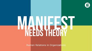 Manifest Needs Theory [upl. by Boigie315]