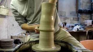 Speed pottery vase throwing [upl. by Breh]