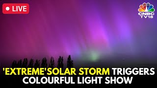 Northern Lights LIVE Auroras Illuminate The Night Sky Around The World  Solar Storm News  N18G [upl. by Eilraep]