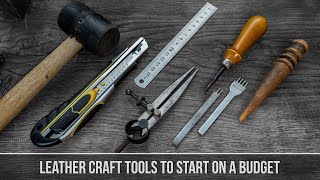 Leather Craft tools to start on a Budget🔪 [upl. by Vastah]