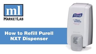 Marketlab Demonstrates How to Refill Purell NXT Dispenser [upl. by Eniowtna]