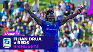 Fijian Drua v Queensland Reds Highlights  Round 13  SRP 2024 [upl. by Hilaire379]