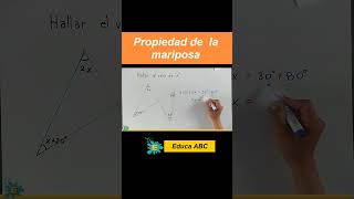 Ejemplo utilizando la propiedad de la mariposa maths matematicasfacil matematicas mathproblem [upl. by Tresa]