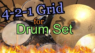 The Exercise EVERY Drummer Needs to Know  421 Grid Applications for Drum Set  Lesson [upl. by Garek629]