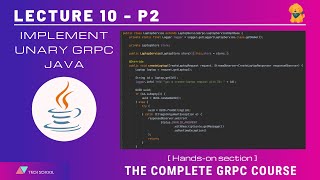 gRPC 102 Implement unary gRPC API  Java [upl. by Houser193]