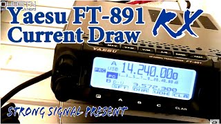 Yaesu FT891 RX Current test  Signal Present [upl. by Francklyn]