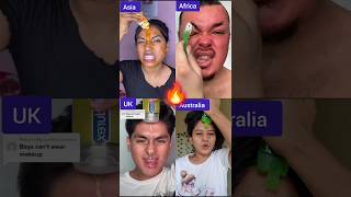 Wow😱 hilarious makeup challenge 🔥✨ makeup shorts [upl. by Llednyl]