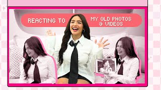 REACTING TO MY OLD PHOTOS amp VIDEOS  Andrea B [upl. by Jehius]