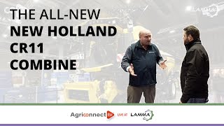 The AllNew New Holland CR11 Combine  LAMMA 2024 Agriconnect TV [upl. by Oiuqise469]