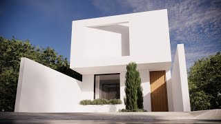 Ein minimalistisches Haus mit 3 Schlafzimmern 25 Bädern und einem Innenhof minimalismus [upl. by Ymaral229]