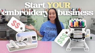 How to start your embroidery business from home in 2024 [upl. by Stoddard408]