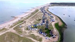 Birds eye view Mudeford quay and Hengistbury head [upl. by Graeme]