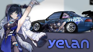 Livery Itasha S14 kouki Yelan Genshin Impact fr legends【NoName】 [upl. by Latreece]