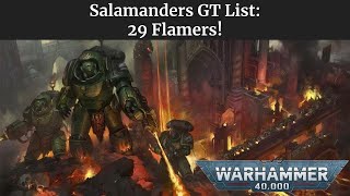 My Salamander GT List Warhammer 40k [upl. by Nnaillij333]