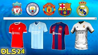 DLS 24  How to Import All Team Kits 2324 For Dream League Soccer 2024 [upl. by Maye907]