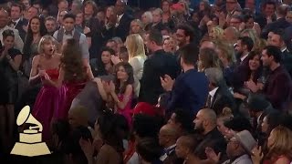 Taylor Swift  Audience Cam  58th GRAMMYs [upl. by Erbe]