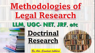 Doctrinal Research  Legal Methodology legalresearch [upl. by Turtle]