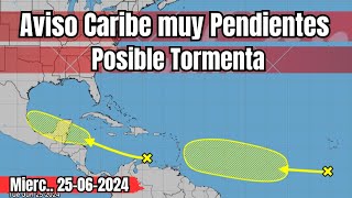 Atención Caribe Centroamérica y México posible tormenta amaneza clima envívo rain [upl. by Troyes]