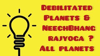 Result of Debilitated Planets amp Neechbhang Rajyog King makers 👑 [upl. by Xirtaeb]