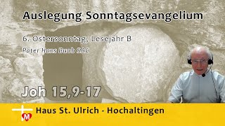 Pater Hans Buob SAC Predigt 6 Ostersonntag Lesejahr B Joh 15917 [upl. by Yhtomit]