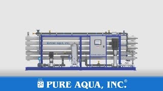 Sistema Ósmosis Inversa Industrial de Agua Salobre  Hecho en EEUU  PURE AQUA INC [upl. by Duhl552]