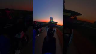 Sardinia always at sunset with you 💙💜 ktm supermoto 2stroke wheelie tm cross motard [upl. by Ixel]