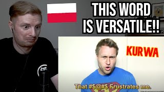 Reaction To Polish Language Lesson KURWA [upl. by Orlene115]