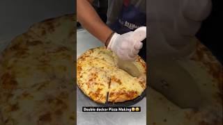 Double decker pizza  food vlogs shorts shortsfeed shortvideo recipe short [upl. by Marianna]