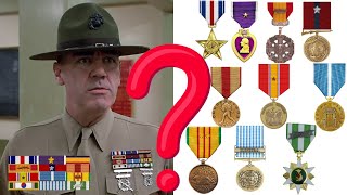 What Are The Military Medals of Gunnery Sergeant Hartman [upl. by Rabiah]