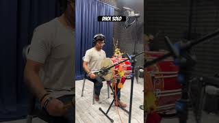 Dhol solo Recording studio janny dholitrending dhol shorts [upl. by Laekcim]