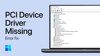 How To Fix “PCI Device Driver Missing” on Windows PC  Tutorial [upl. by Ntisuj]