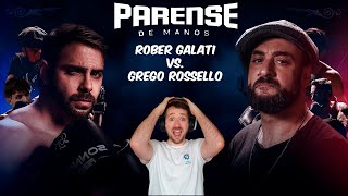 🔴 REACCIÓN Rober Galati VS Grego Rossello 🥊 Parense de manos 2023 [upl. by Anelrad]