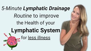 5 Minute Lymphatic Drainage Routine for your Immune System Health [upl. by Alehc]