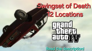 GTA 4  Swingset of Death Locations [upl. by Monafo]