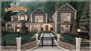 Fall Family Home  Bloxburg Speed Build [upl. by Ayat]