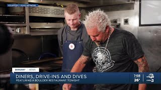 Diners Driveins and Dives visits a Boulder restaurant [upl. by Collayer]