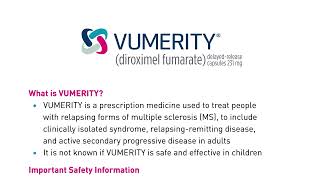 VUMERITY Indication and Important Safety Information [upl. by Quick737]