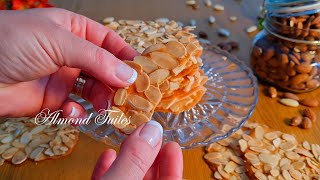 Make a quick and easy almond tuile recipe Only 5 Ingredients [upl. by Ajroj]