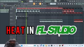 Creating Insane Beats with FL Studios One Sample HEAT [upl. by Ahsele]