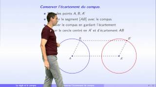 Règle et compas  partie 1  constructions [upl. by Sinoda341]