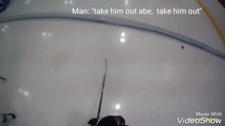 LITTLE KID TRIES TO BODYCHECK IN ICE HOCKEY [upl. by Thurston255]