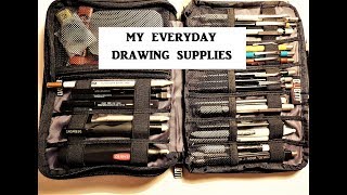 Graphite Drawing Supplies amp Materials Whats in My Pencil Case [upl. by Bierman133]