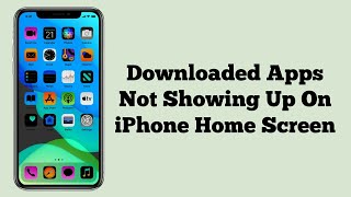 Downloaded Apps Not Showing Up On iPhone Home Screen iOS 17  Solved 2022 [upl. by Neomah510]