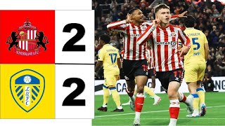 Sunderland v Leeds 22 Highlights Goals  EFL Championship 2425 [upl. by Akcinat365]