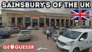 Sainsburys of the UK on GeoGuessr  American finds a posh grocery store [upl. by Cary]